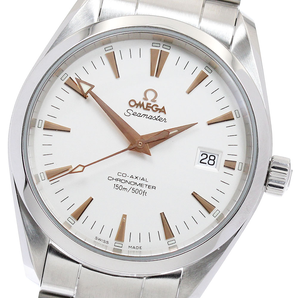 オメガ OMEGA 2503.34 シーマスター アクアテラ コーアクシャル デイト 自動巻き メンズ 良品 保証書付き_898802【中古】