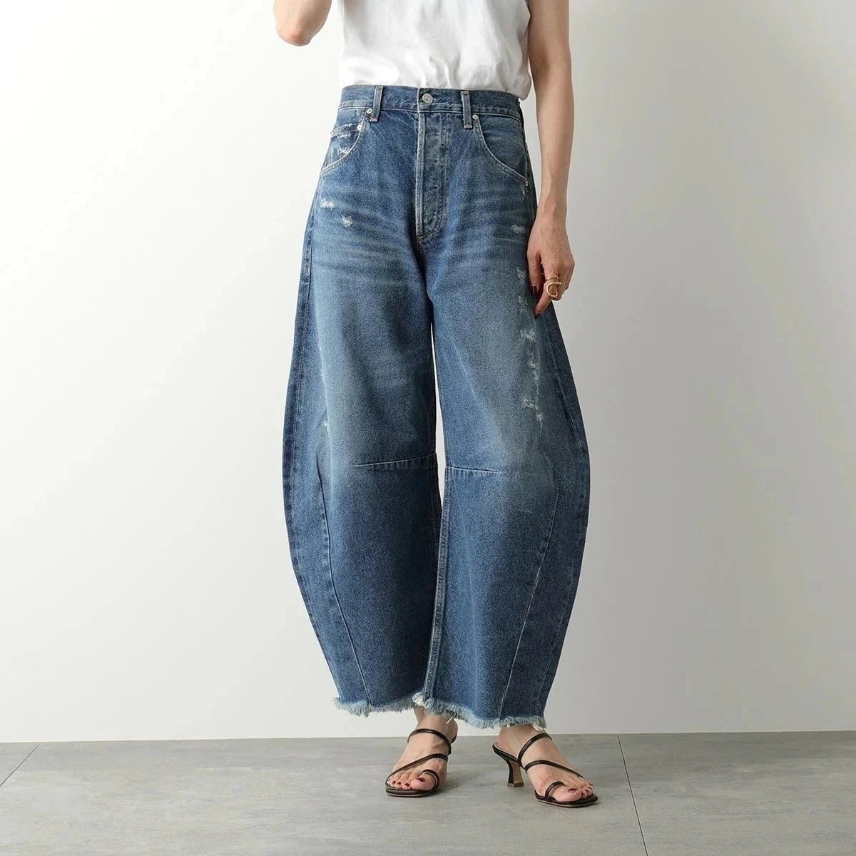 CITIZENS OF HUMANITY デニム HORSESHOE 1972B-769 レディース ジーンズ ワイド コクーン カーブデニム ウォッシュ ダメ