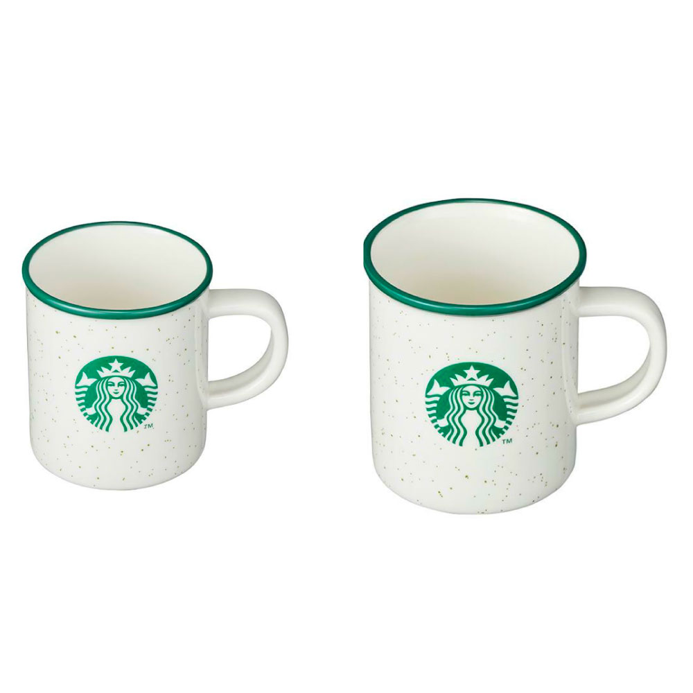 スターバックス 22 チェリー ブルーミング ピンクグラス セラミックソーサー 237ml+355ml 2杯 Set