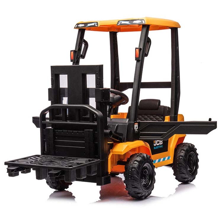 乗り物 おもちゃ 屋内用 電動乗用 子供用　乗れる　ラジコン　プレゼント　誕生日　クリスマス JCB フォークリフト BDM-0959 SIS (代引不可)(TD)