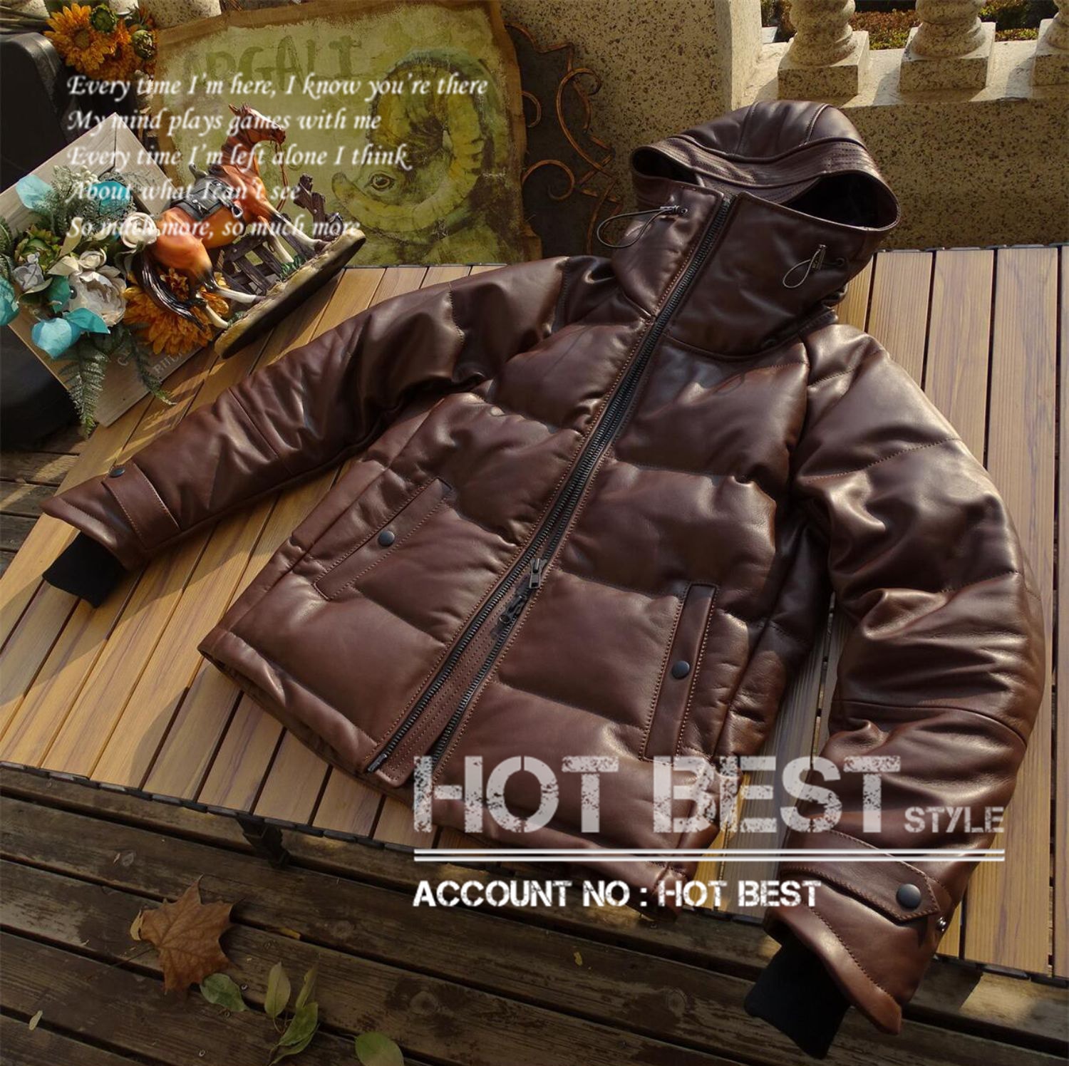 カウハイド フーデッドパーカータイプ レザーダウンジャケット ギフト メンズ 革ジャン ボマーボンバー イタリアンレザー 牛革