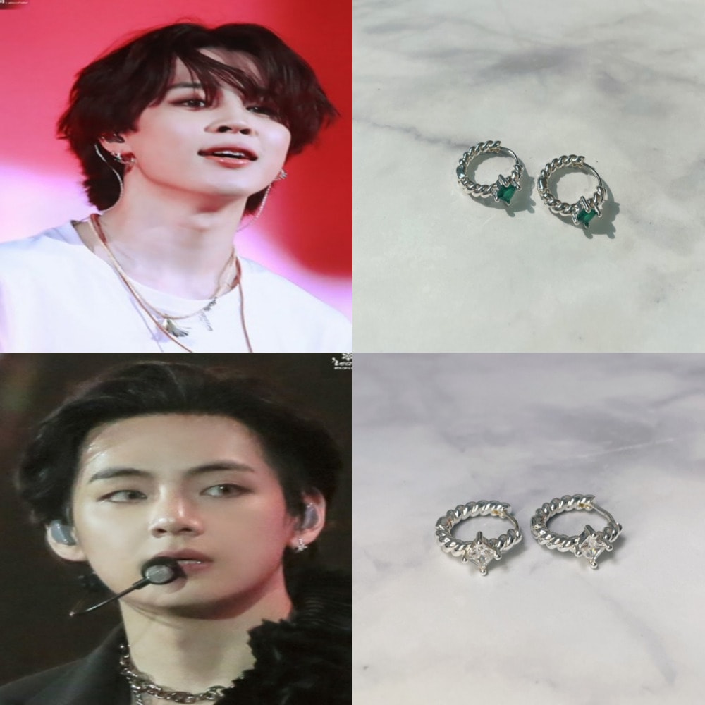 BTS着用/クーポン贈呈/韓国ファッション/ 22ss/ジュエリー/Momento Earrings ピアス