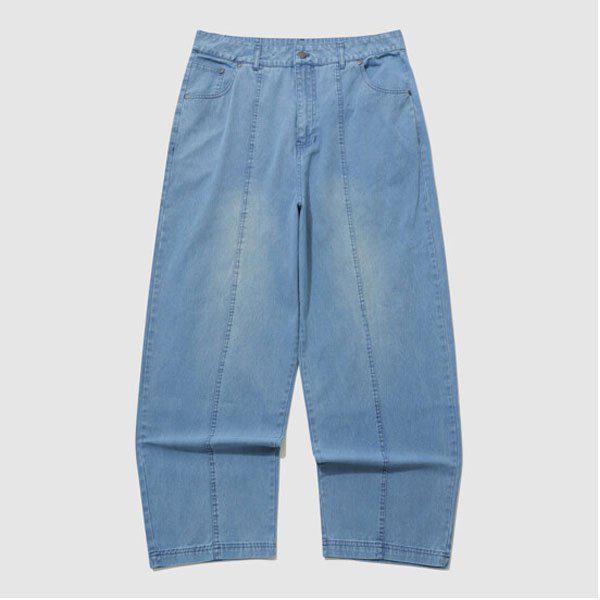 NQ ウォッシング ドリル デニム パンツ UR111CPT31 デニム
