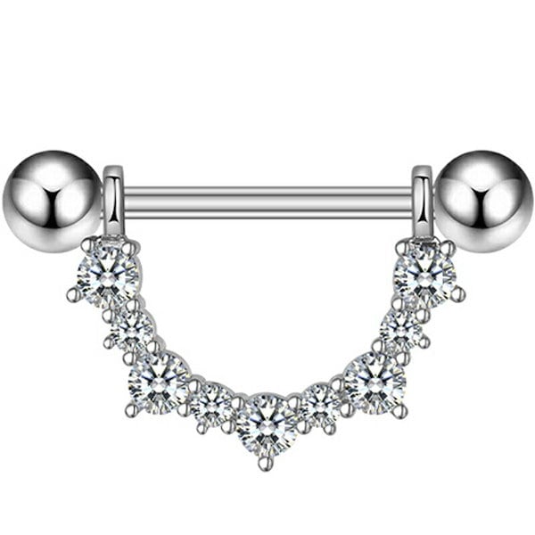 【値下げ】18金Moissaniteピアス　ユニセックス 大セール❣️ ボディピアス サージカルステンレス316L製 フープ リング