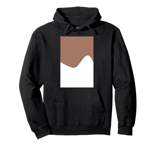 Color of the Year 2025 モカムース ホワイトウェーブパターン パーカー