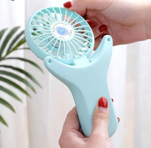 USB扇風機 ハンドヘルド小型折りたたみ学生携帯扇風機 扇風機 ネッククーラー 静音 携帯扇風機 3段階風量 USB充電 熱中症対策 扇風機 接触冷感 軽量 首掛け