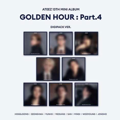 【未開封新品】[8点セット]（DIGIPACK）ATEEZ アルバム GOLDEN HOUR:Part.4 デジパックバージョン