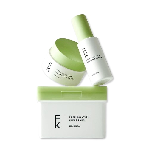 公式 [Feelkeen] ポアソリューション 3種セット（ラディアントセラム30ml＋クリーム50ml＋クリアパッド 70枚）毛穴 ケア フィールキーン 韓国 美容液 ふき取りパッド 化粧水