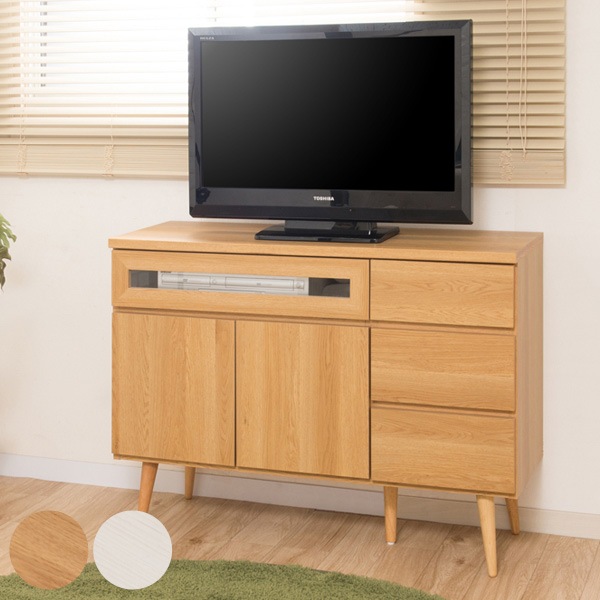リビングボード 脚付 テレビキャビネット 幅110cm サイドボード 収納棚 キャビネット 完成品 チェスト カウンター下収納 ディスプレイラック TVボード テレビ台 収納 ラック