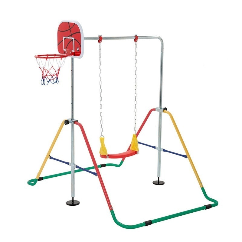 【国内即日発送】【ブランコ+バスケットゴール+吊り輪】 鉄棒 折りたたみ 高さ調節可能 鉄棒ブランコバスケットゴール吊り輪子供用 キッズ こども鉄棒練習 ぶら下がり鉄棒 折りたたみ 多機能 てつぼう