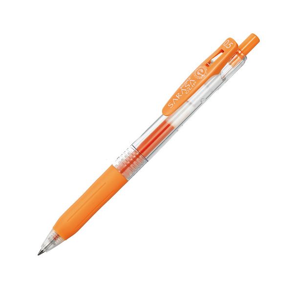 (まとめ) ゼブラ ゲルインクボールペン サラサクリップ 0.5mm オレンジ JJ15-OR 1本 (100セット)