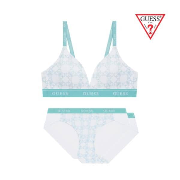 Gロゴパターンバンディングノワイヤブラ1+パンティー2枚セット OEWBRBP291MT2