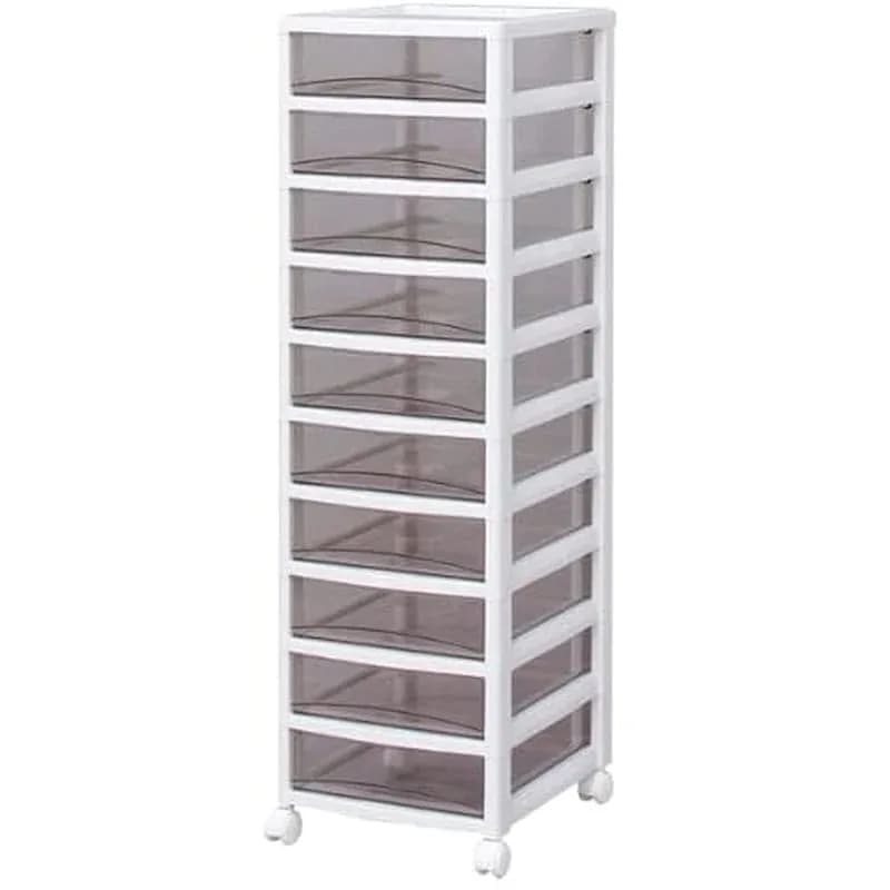 【即納】アイリスオーヤマ スーパークリア チェスト ホワイト/クリアブラウン SCE-1000