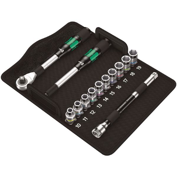 WERA ヴェラ 差込角1/2inch 13点組 ソケットレンチ セット 004090 工具 ツール DIY 作業工具 道具 レンチ