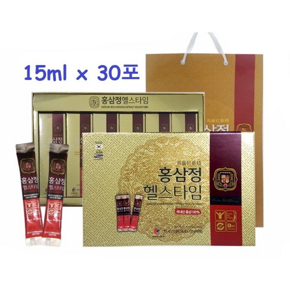 本物の紅参/高麗紅参公社 紅参チョンヘルスタイル15ml x 30包15ml30個