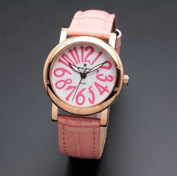 取寄品 正規品 AMORE DOLCE 腕時計 AD18303-PGWH/PK ラウンド