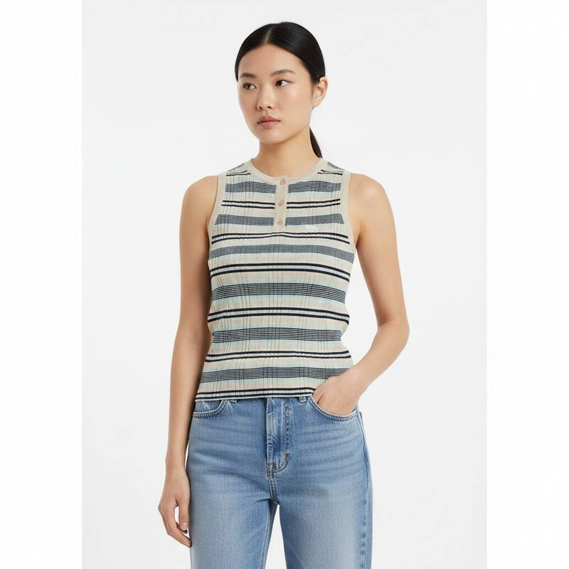 [ラベッルーソ] SS25 レディース ファインリブ ノースリーブTシャツ OW00605KT1122 0269