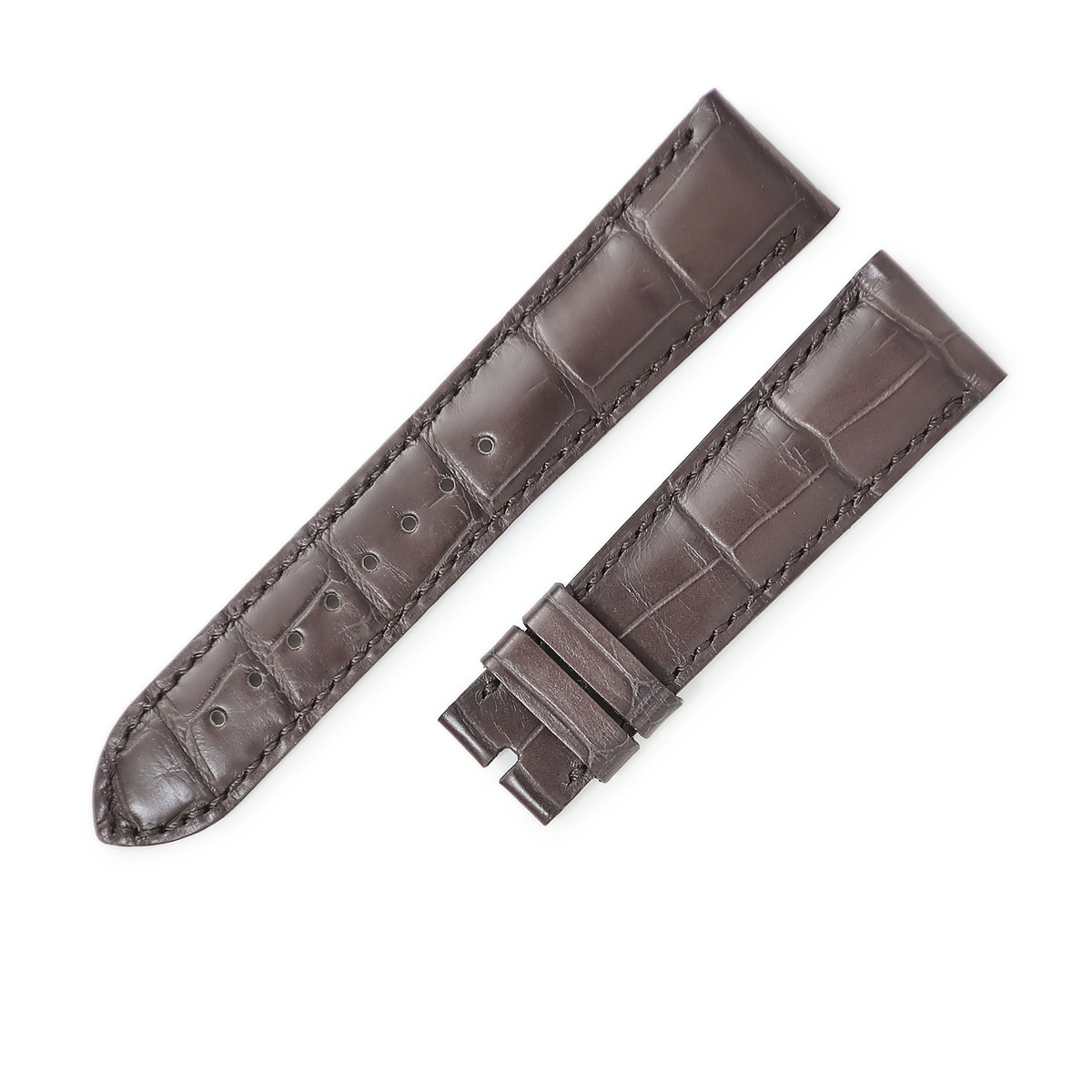 ヴァシュロン・コンスタンタン VACHERON CONSTANTIN 腕時計パーツ 純正 無双仕上げ クロコダイル ブラウン 新品未使用 替え クロコ レザー ストラップ 予備 交換 21ｍｍ ブラウ