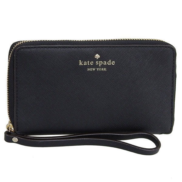 ケイトスペード ニューヨーク 長財布 ラウンドファスナー レディース ブラック アウトレット kate spade new york pwru3900-001