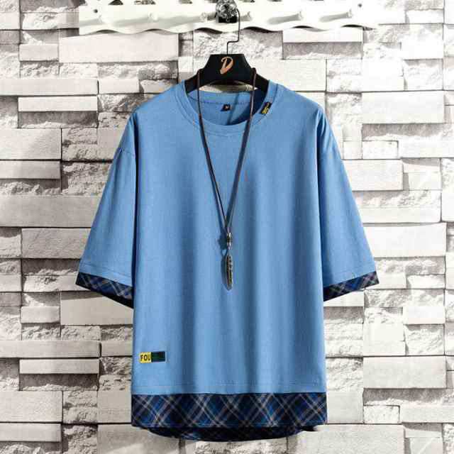 tシャツ オーバーサイズ ゆったり メンズ tシャツ 半袖 おしゃれ カットソー 無地 Tee トップス カジュアル 涼しい