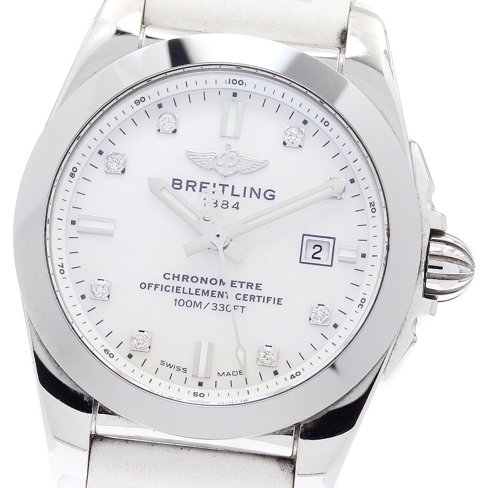 ブライトリング BREITLING W72348 ギャラクティック29 スリークT デイト クォーツ レディース 箱・保証書付き_878128【中古】
