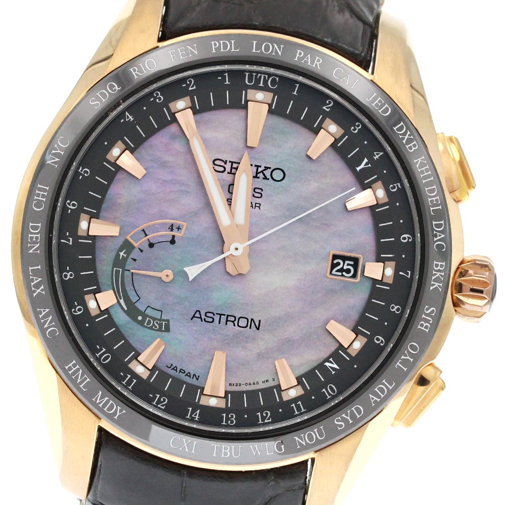 セイコー SEIKO SBXB105/8X22-0AE0-2 アストロン ノバク・ジョコビッチ 2016年限定 デイト ソーラー電波 メンズ 良品 箱保証書付き_841473【中古】