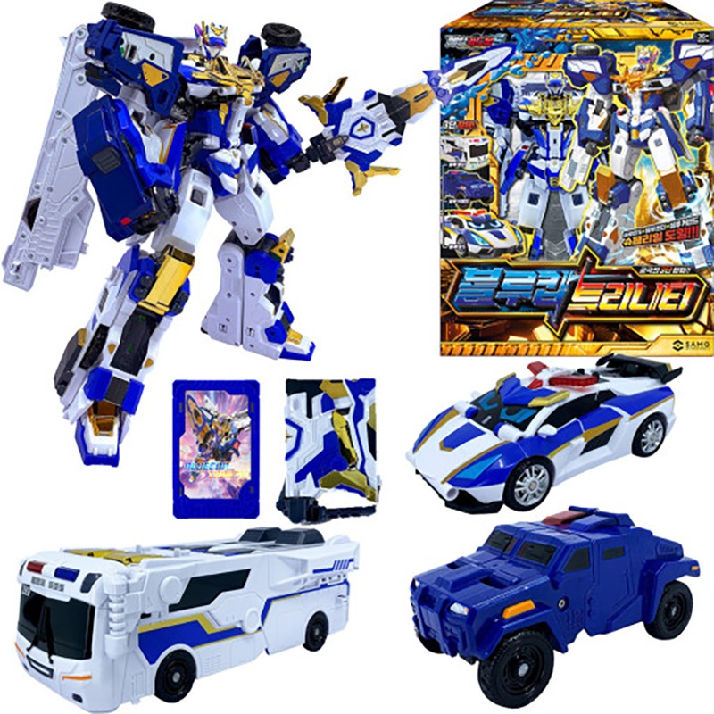 メタルカードボット S ブルーカップ トリニティ/三種自動車合体/変身ロボット