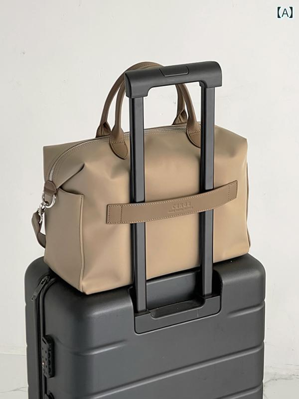 バッグ　ハンドバッグ　トラベル CENGE ナイロン 布 牛革 コンピュータ バッグ ポータブル大容量 旅行 トートバッグ メンズ レディースの 出張 荷物