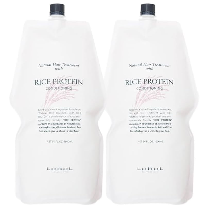 【2個セット】ルベル ナチュラル ヘアトリートメントウィズ RP ライスプロテイン 1600ml レフィル 詰替え