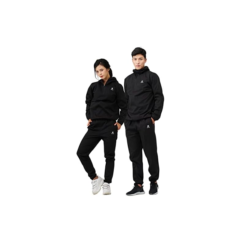 stan サウナスーツ メンズ レディース ダイエット［スポーツトレーナーが考えた大量発汗サウナスーツ］ 洗濯可 おしゃれ 大きいサイズ 男女兼用 ウインドブレーカー 上下セット［プルオーバー］ (ブ 8,577円