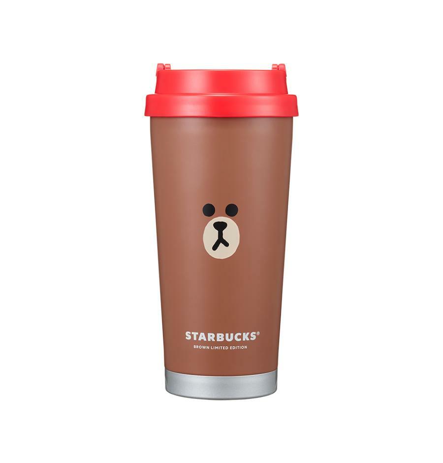 スターバックス X Lineラインフレンズコラボブラウンエルマタンブラー473ml+追跡番号