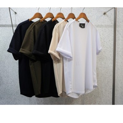 bts V着用 テテ着用 [高天] 5colorエンボス リップネック 半袖 Tシャツ