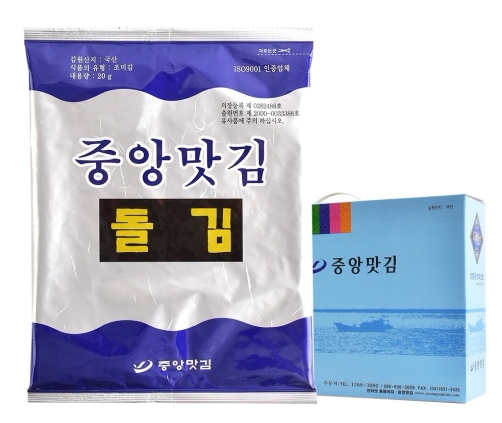 韓国中央おいしいのり(海苔)全形 5枚入16袋 [並行輸入品]