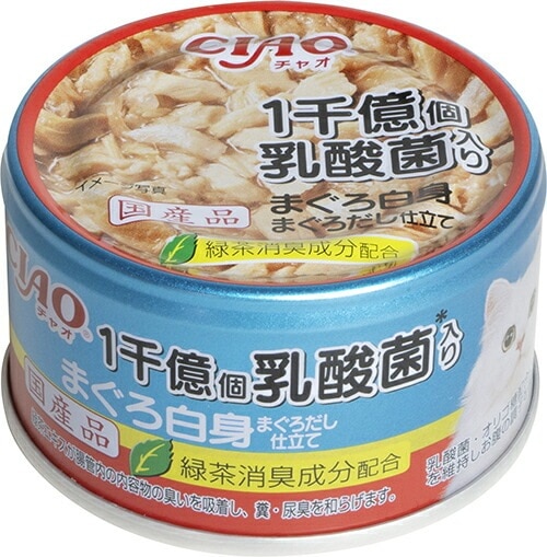（まとめ買い）いなばペットフード CIAO 1千億個乳酸菌入り まぐろ白身 まぐろだし仕立て 85g 猫用フード [x24]