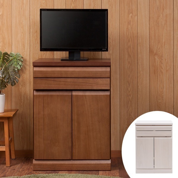 パソコンデスク キャビネットタイプ 天然木 桐 幅60cm 机 デスク PCデスク 日本製 つくえ ワークデスク 書斎デスク 学習机 パソコンラック キャビネット 完成品 国産