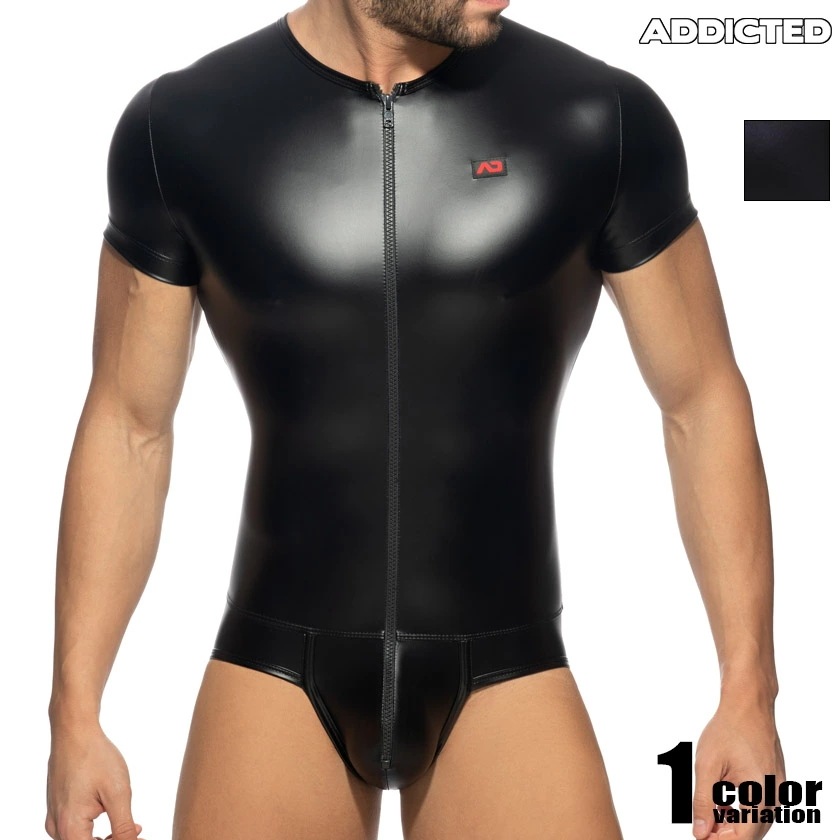 ADDICTED/アディクティッド FRONT ZIP RUB BODY ラバーボディスーツ　RIN