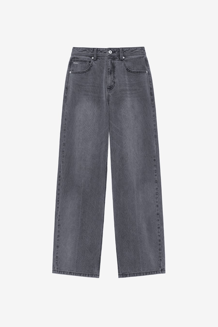 【INSILENCE】 BROKEN TWILL WIDE DENIM : BLACK