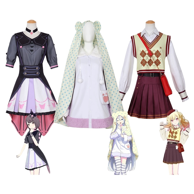 Monenjoy 初音ミク プロセカ サンリオ　コラボ　東雲絵名　宵崎奏　天馬咲希　コスチューム 感謝祭 　4周年記念祭　コスプレ　舞台衣装　仮装　ハロウィン