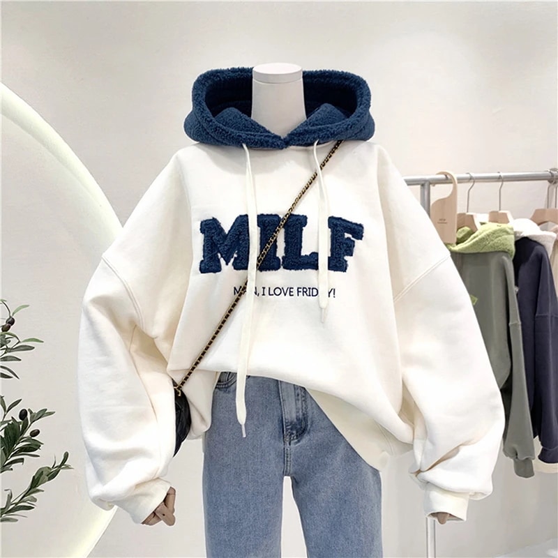 女性用ラムスキンセーター,スプライス,長袖,ルーズセーター,カジュアルジャケット,怠惰なスタイル,ストリートファッション,冬 - 200000345