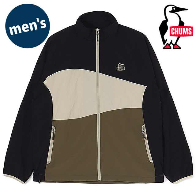 ウィンドブレーカー チャムリー スポーツ ジップ アップ ジャケット [CH04-1412] メンズ アウター ナイロンジャケット Black/Olive（K090）