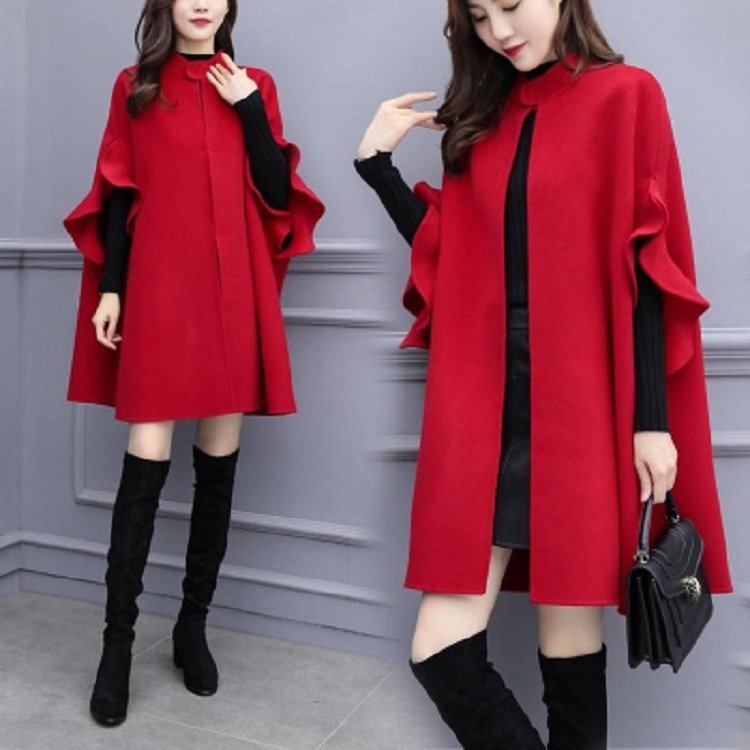 人気商品超目玉 ポンチョコート レディース コート ポンチョ マント ケープ オーバー 秋 冬 アウター ジャケット 無地 体型カバー 大きいサイズ おしゃれ 通勤 30代40代