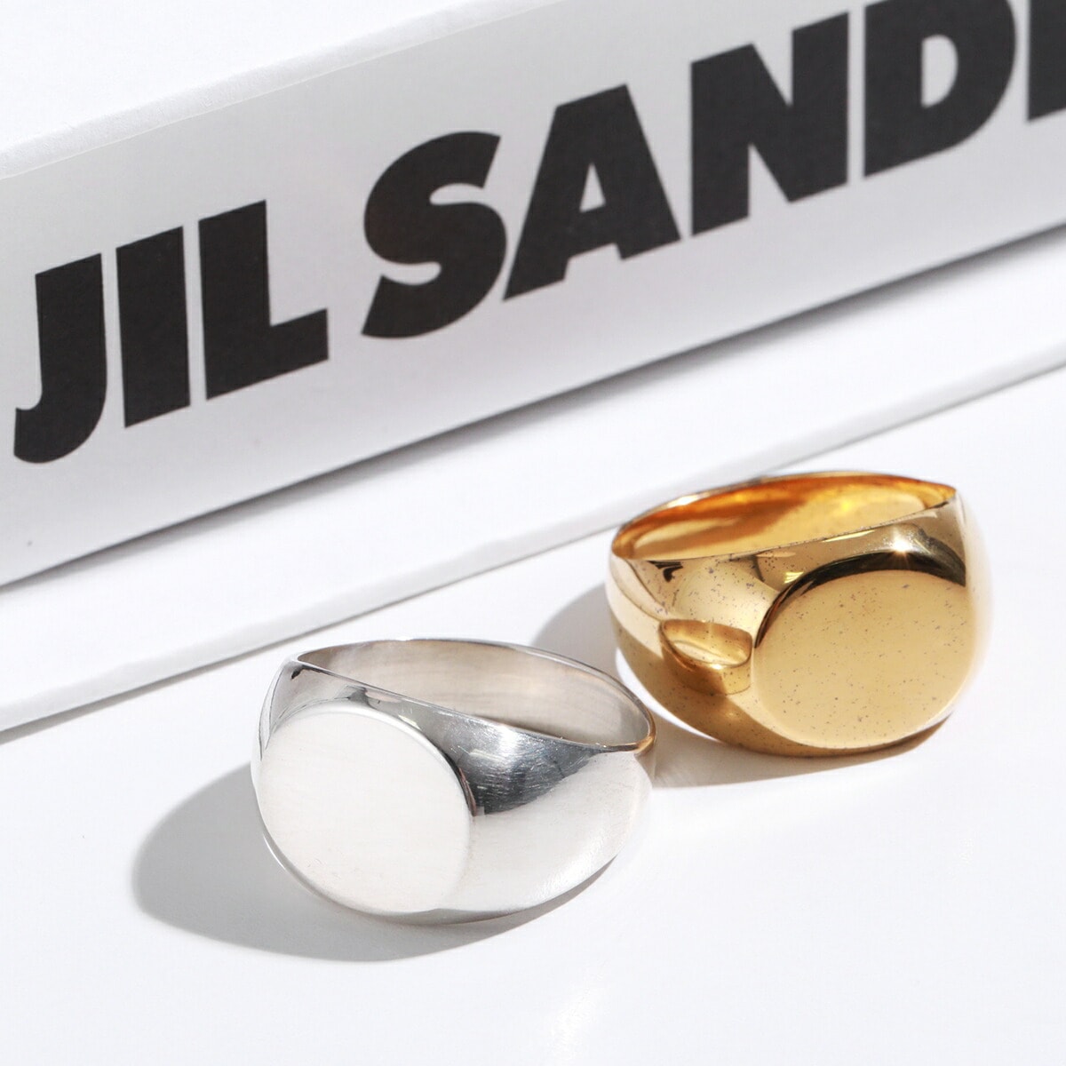 JIL SANDER ジルサンダー リング CLASSIC CHEVALIER RING クラシック シェヴァリア J29UQ0002 J12002 P4865 メンズ 指輪 アクセサリー カラー2色