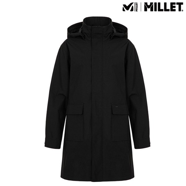 [25新商品特価] 女性用中綿ジャケット フード取り外し可能 ロング丈 2L 防風ジャケット_US