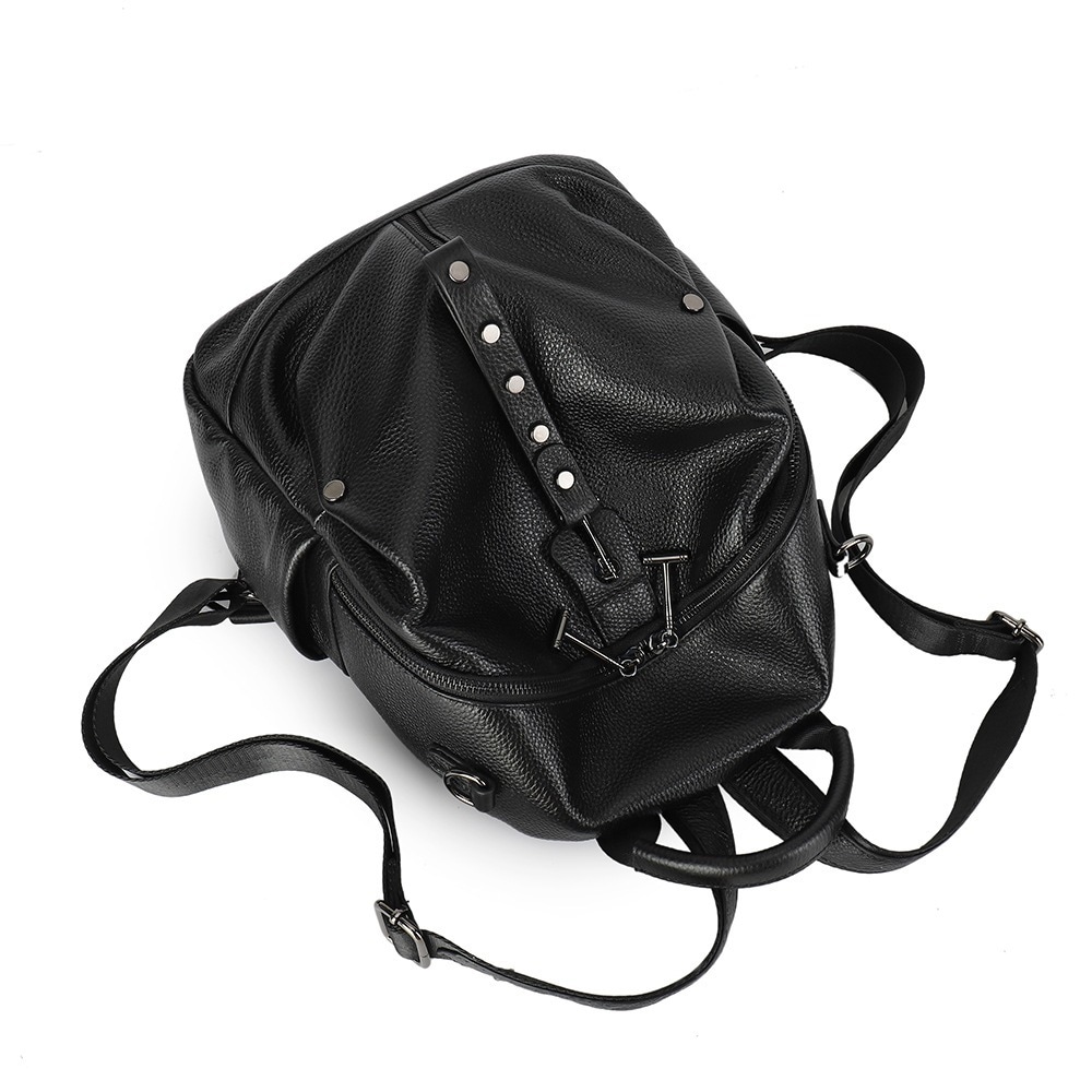 2Wayバック本革新型韓国ショルダーバッグ大容量バッグファッショントップ層牛革ソフト革バックパック
