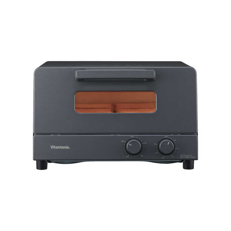 ビタントニオ　オーブントースター ビタントニオ 1200W/食パン4枚 ブラック　VOT-50-K