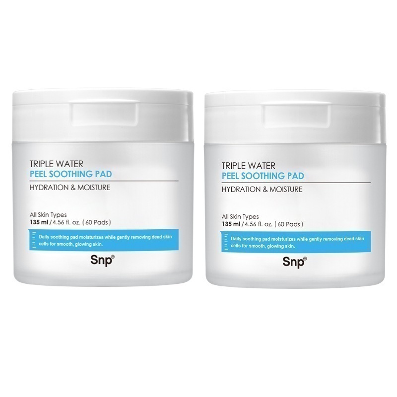 トリプルウォーターピールスージングパッド 60枚+60枚