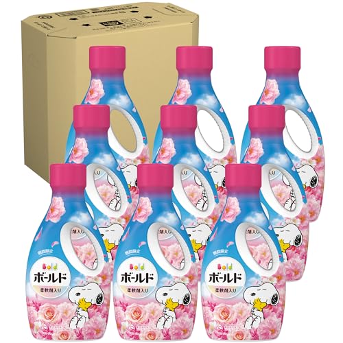 ボールド 洗濯洗剤 液体 柔軟剤入り 華やかおひさまとプレミアムブロッサムの香り スヌーピー限定コラボ 本体 670g×9本 [ケース品]