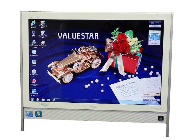 NEC デスクトップパソコン 中古パソコン VN550/V ホワイト デスクトップ 一体型 本体 Windows7 Core 2 Duo DVD 4GB/500GB 送料無料 中古