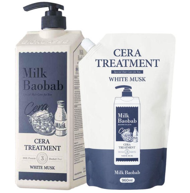 セラ トリートメント ホワイトムスク 本品＋リフィル セット （本品 1200ml＋リフィル 960ml） 1セット