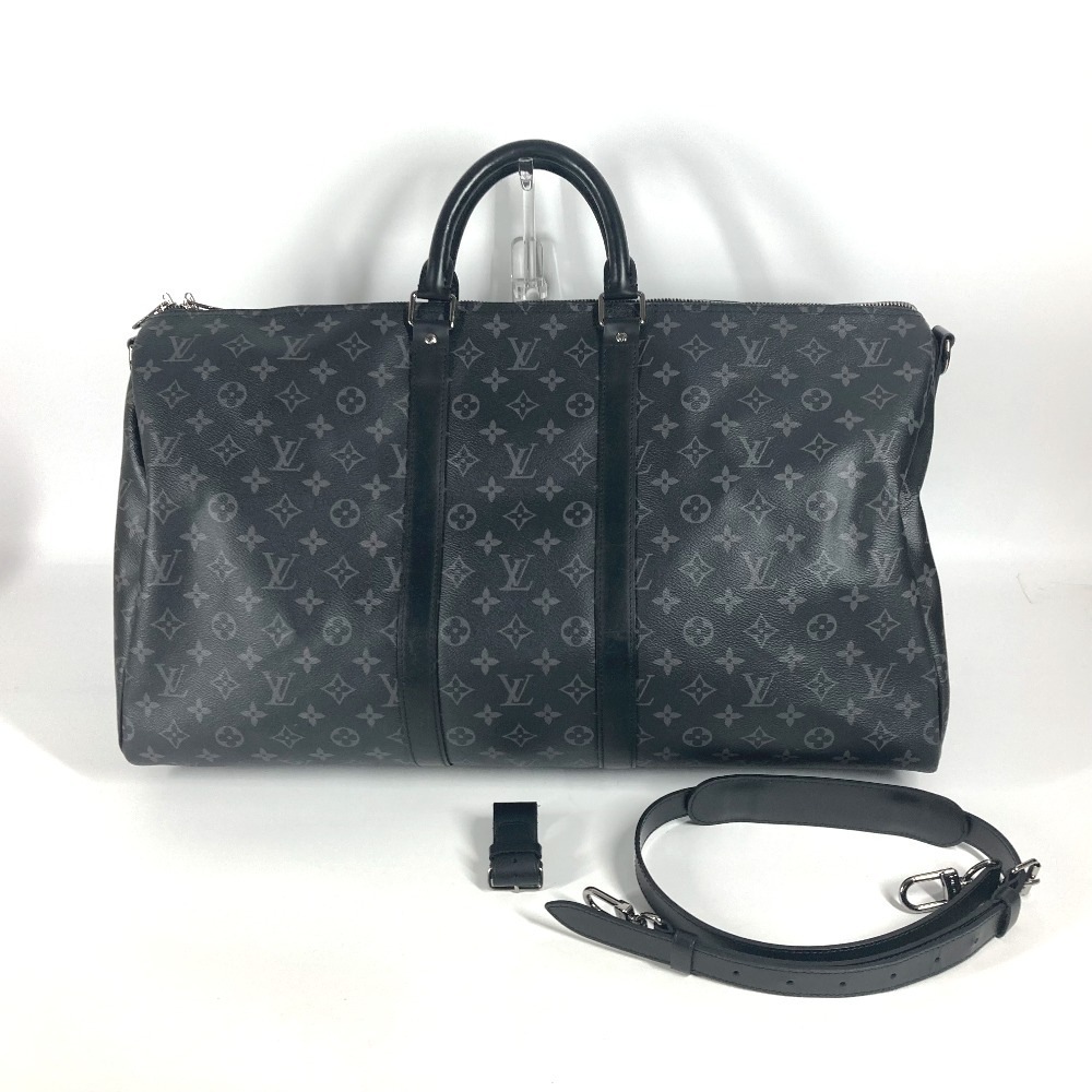 ボストンバッグ M40605 キーポル・バンドリエール55 モノグラムエクリプス 2WAYバッグ ショルダーバッグ トラベルバッグ カバン モノグラムエクリプスキャンバス ブラック